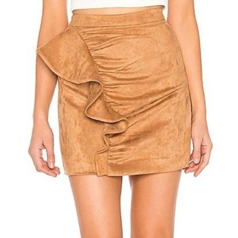MAJORELLE Samara Mini Skirt - Camel